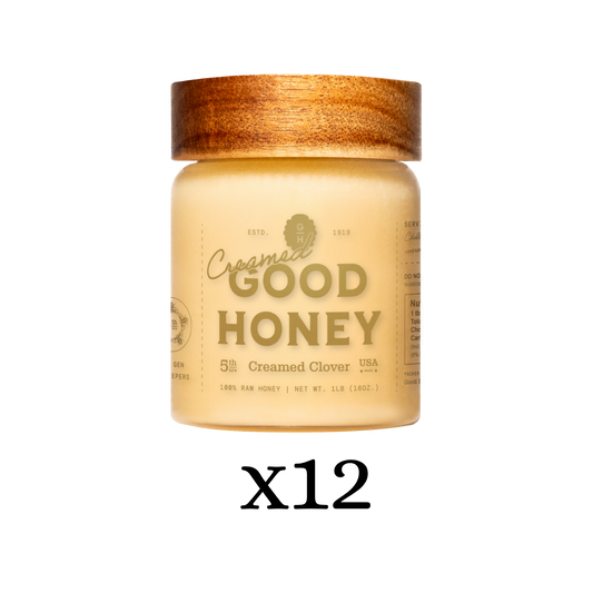 16 oz. Retail Jars [Case of 12] LIMITED CREAMED HONEY